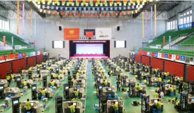 2019年全國職業院校技能大賽高職組“智聯友道杯” 軌道交通信號控制系統設計與應用賽項競賽現場